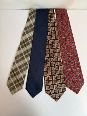 Lot 4 Men's Ties Pronto Uomo Kenneth Cole Louis Roth Neiman Marcus